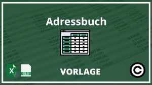 Excel Adressbuch Vorlage