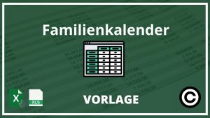 Familienkalender Vorlage Excel