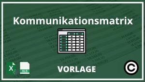 Kommunikationsmatrix Vorlage Excel