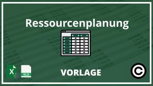 Ressourcenplanung Excel Vorlage